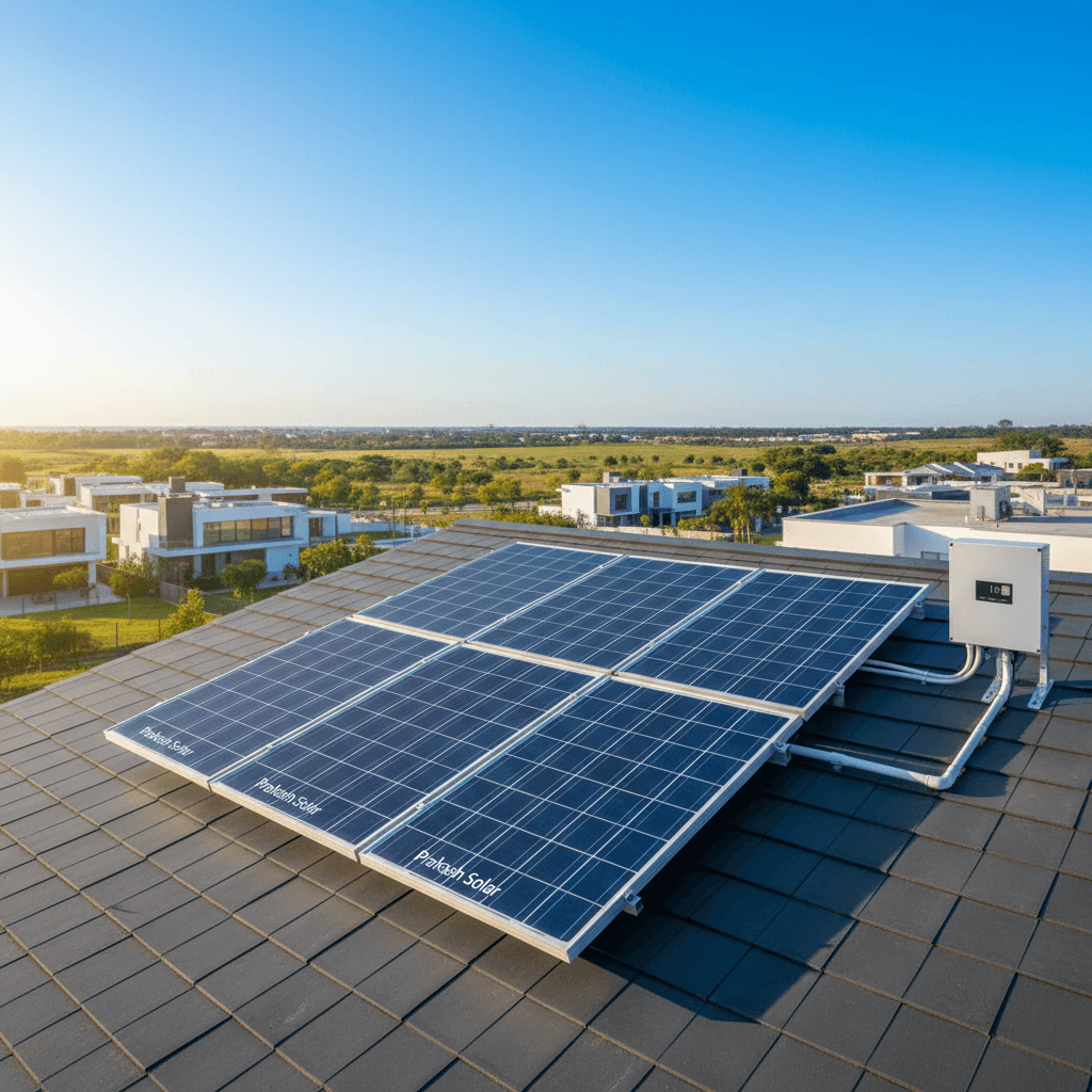 Prakash Solar 1KW Rooftop System